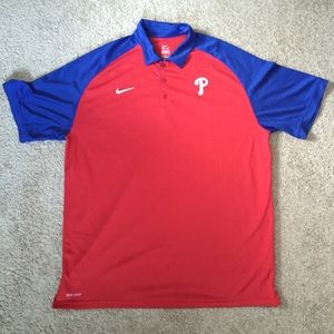 Philadelphia Phillies Nike Dri Fit MLB Polo